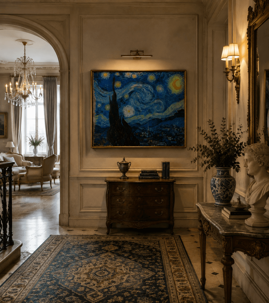 Van Gogh’s Starry Night Reproduction, A Timeless Artwork for Elegant Interiors