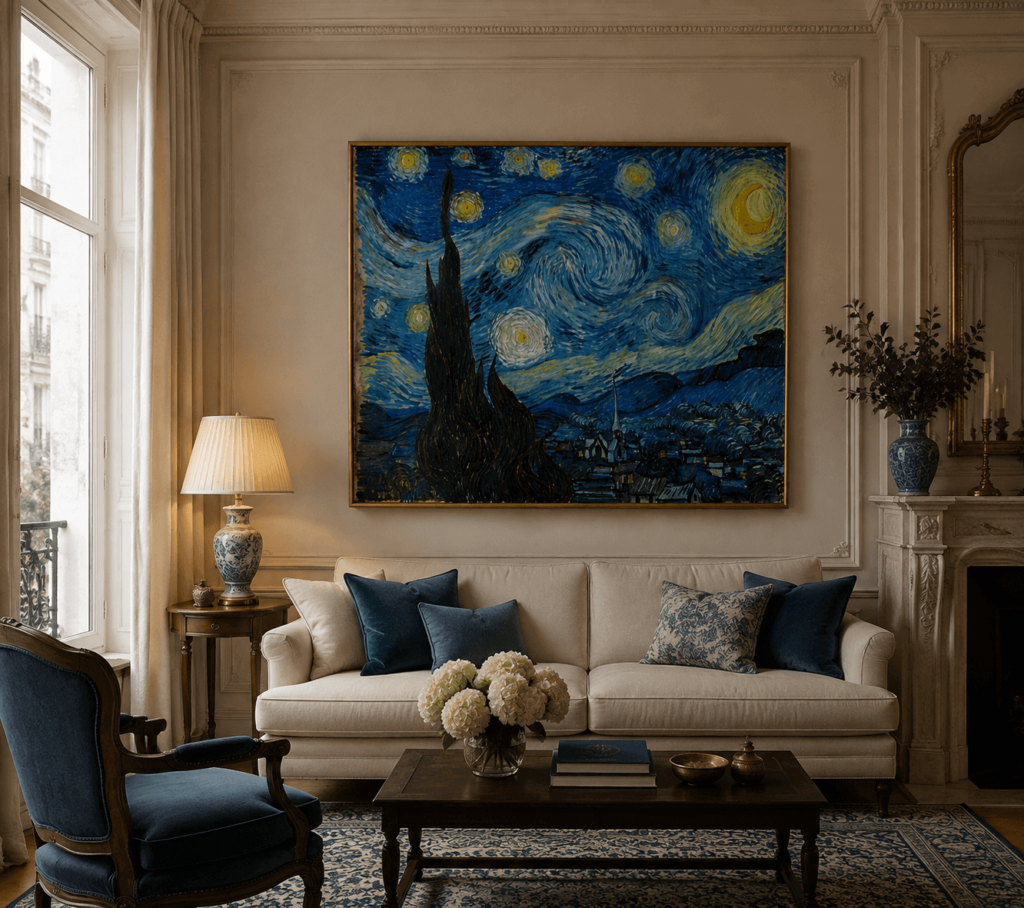 Van Gogh’s Starry Night Reproduction, A Timeless Artwork for Elegant Interiors