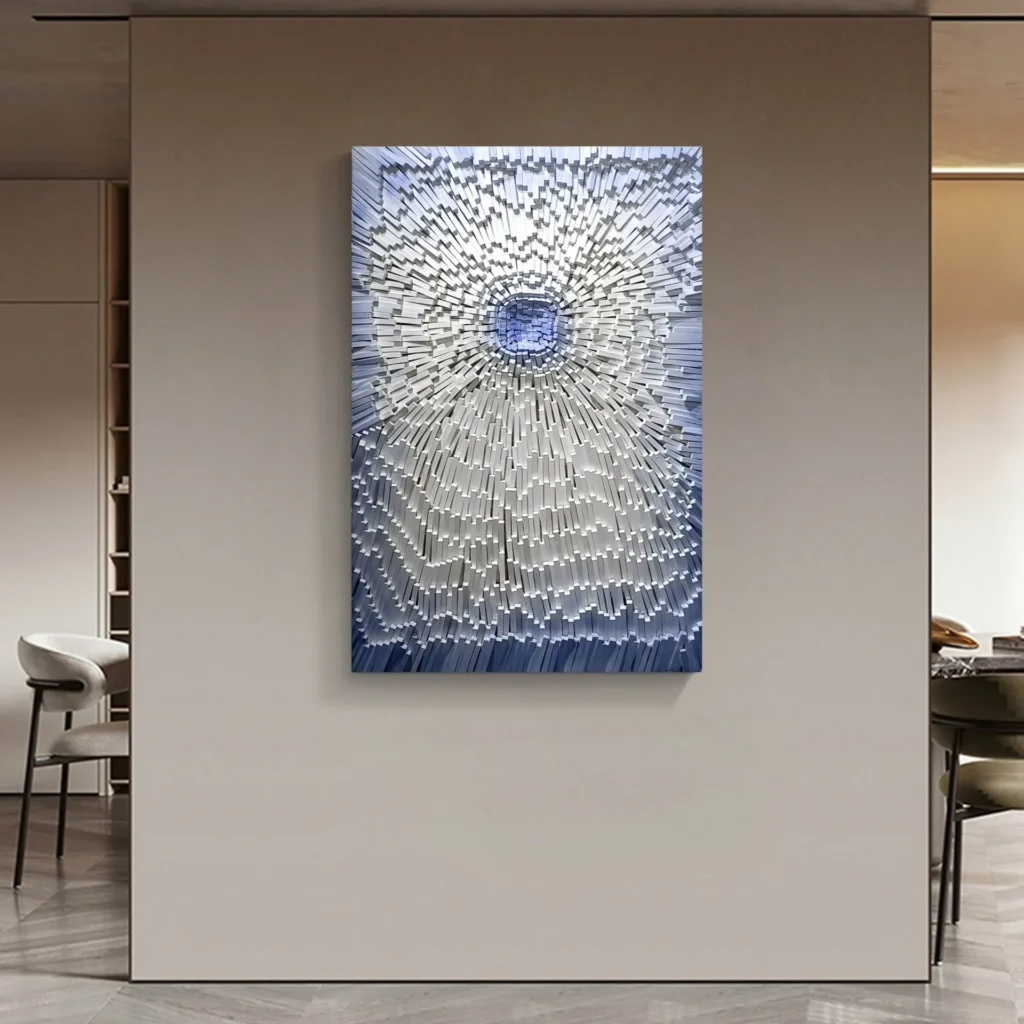 Modern 3D wall art panel