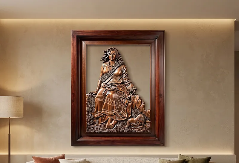LED illuminated wall art