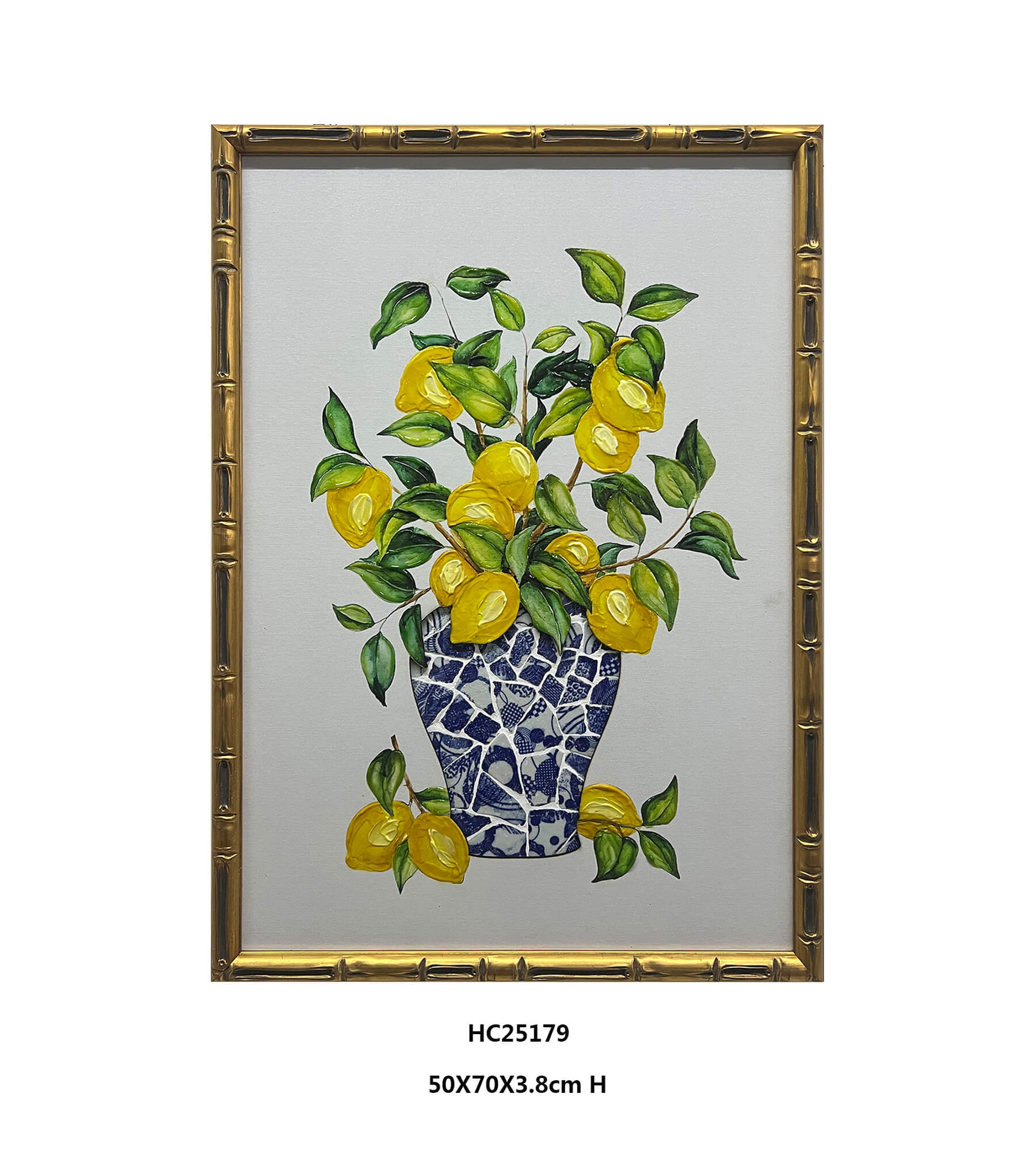 3d porcelain lemon wall art2