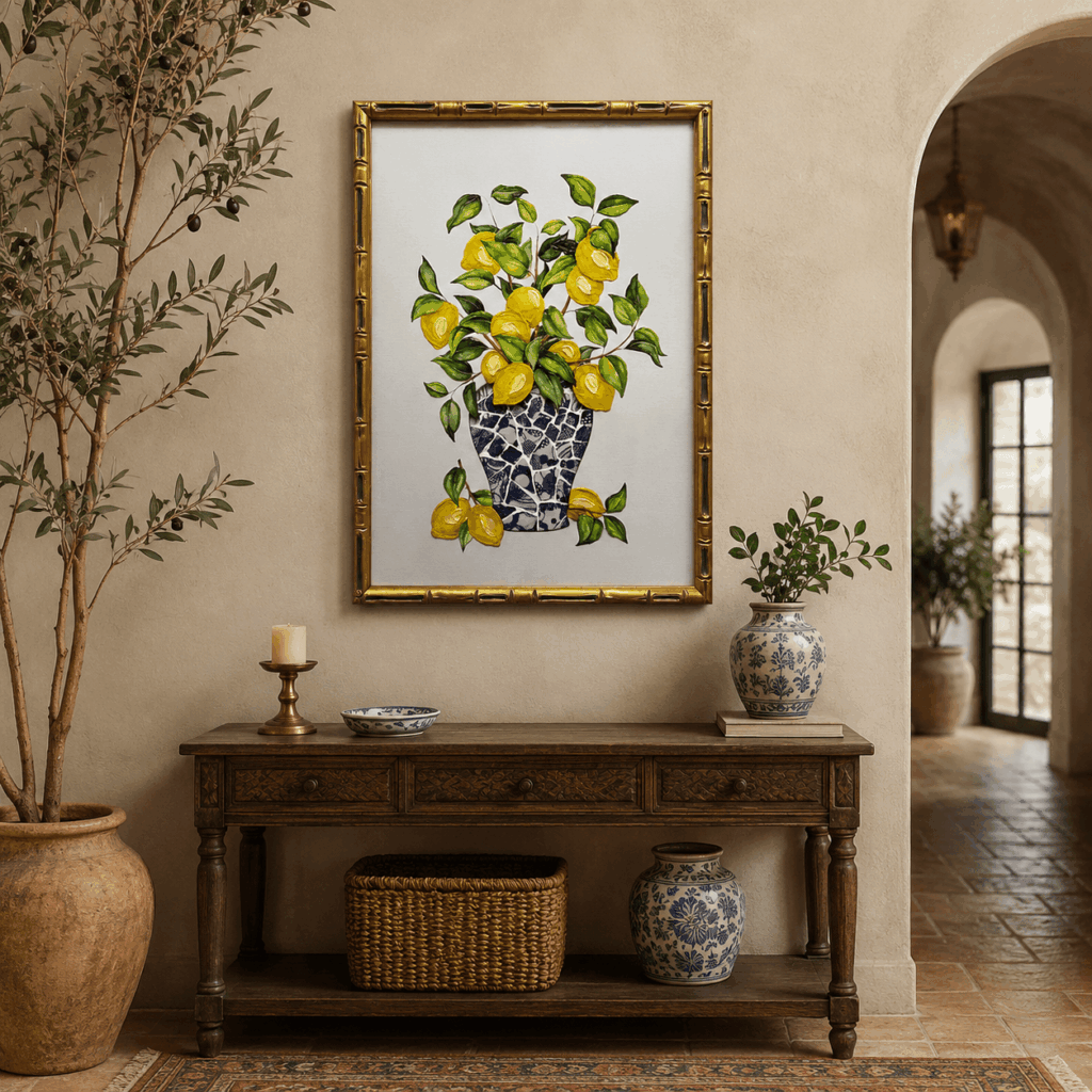 3d porcelain lemon wall art3