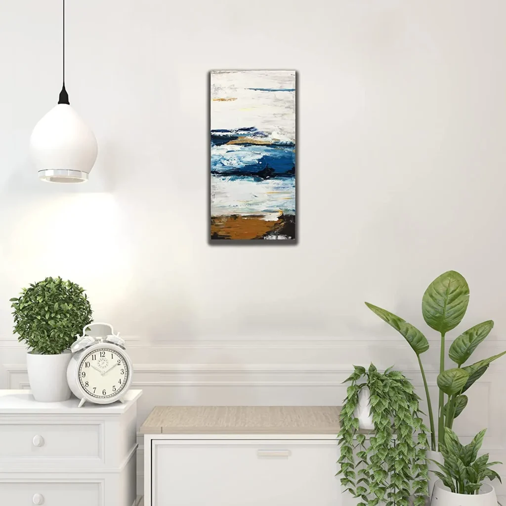 Abstract Blue Ocean Canvas Art | Custom Wall Art Manufacturer