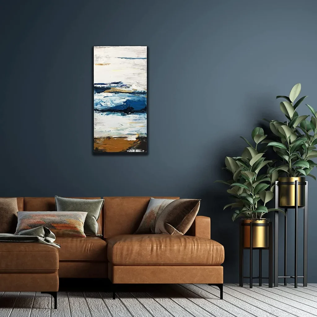 Abstract Blue Ocean Canvas Art | Custom Wall Art Manufacturer