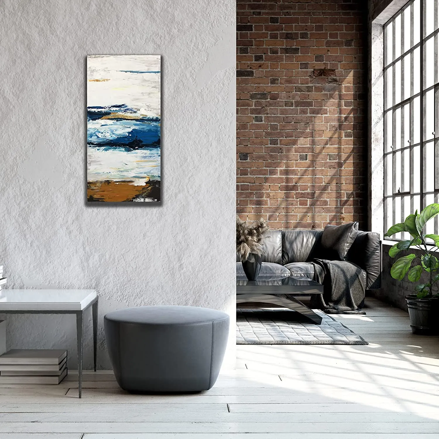 Abstract Blue Ocean Canvas Art | Custom Wall Art Manufacturer