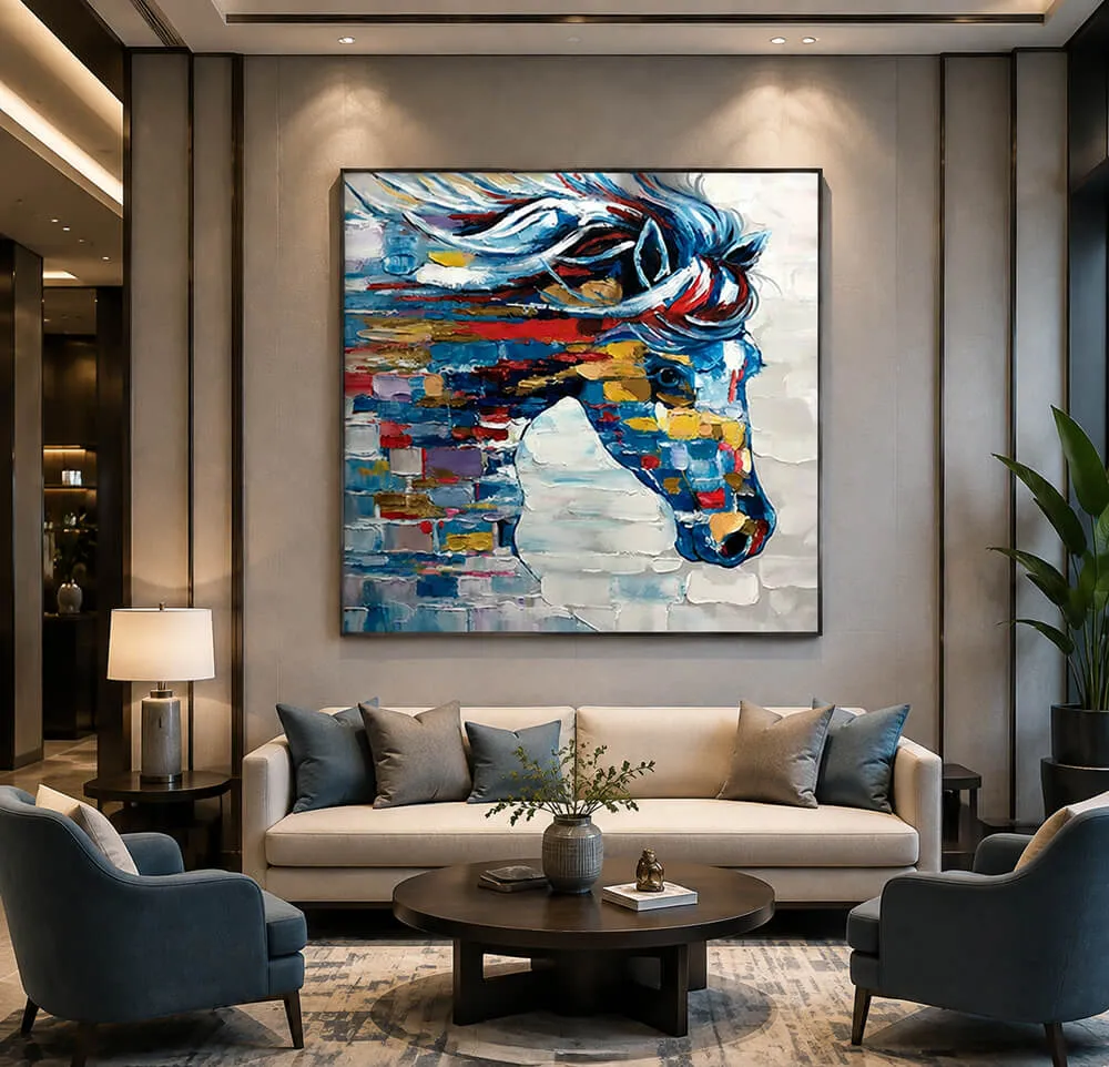 Creating Strong Interior Statements with Abstract Horse Wall Art