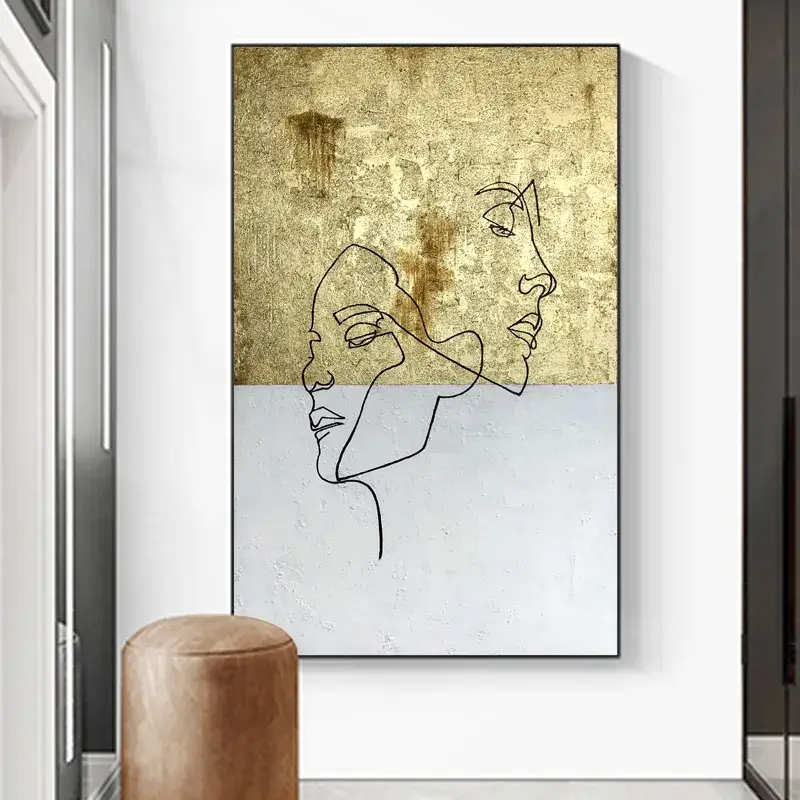 Abstract Line Art Canvas Wall Art – Custom Decor Solutions for Modern Interiors