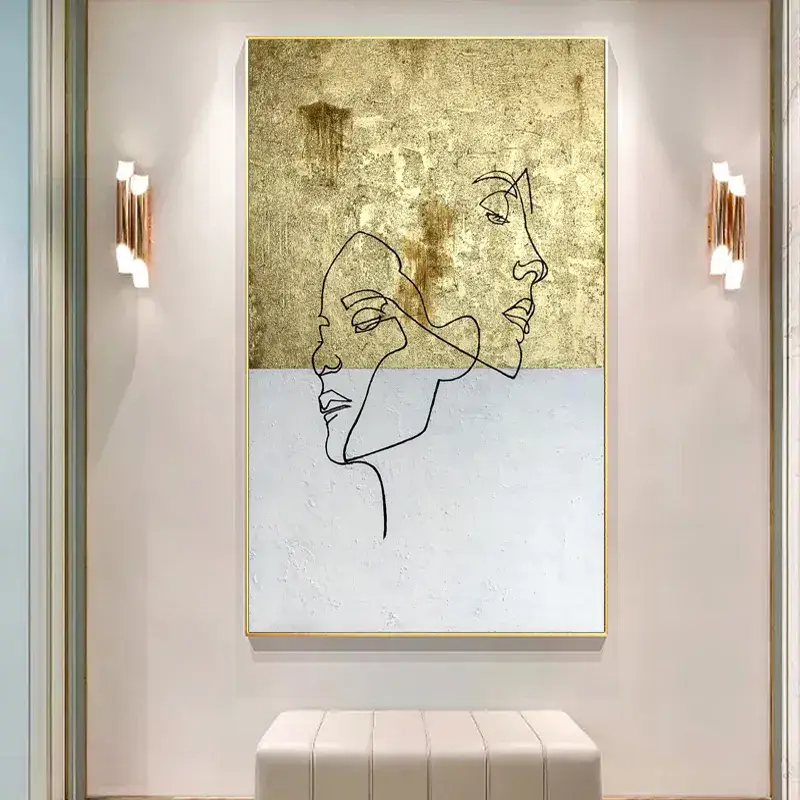 Abstract Line Art Canvas Wall Art – Custom Decor Solutions for Modern Interiors