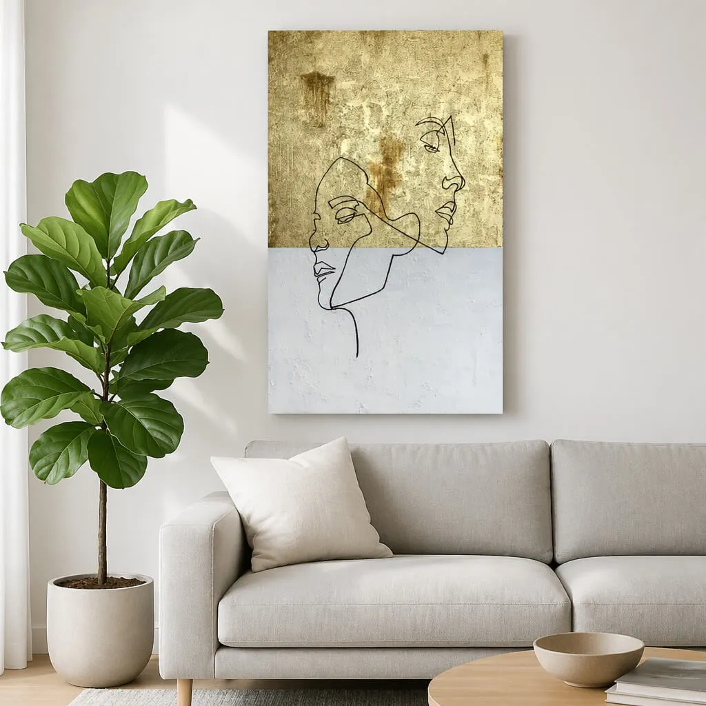 Abstract Line Art Canvas Wall Art – Custom Decor Solutions for Modern Interiors