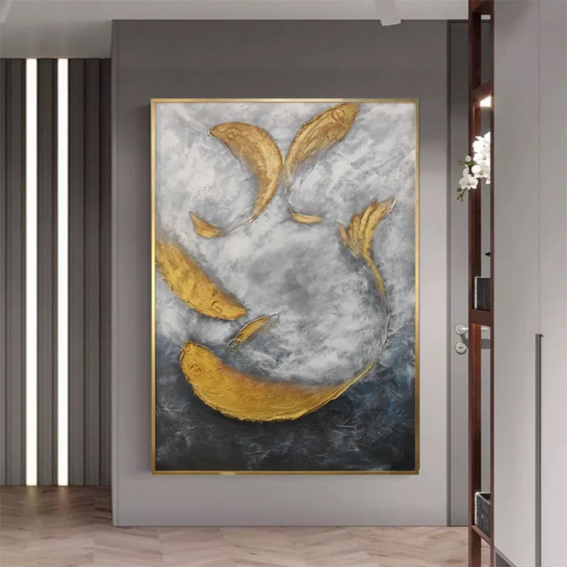 Abstract Ocean Canvas Wall Art – Custom Modern Decor for Interior Projects