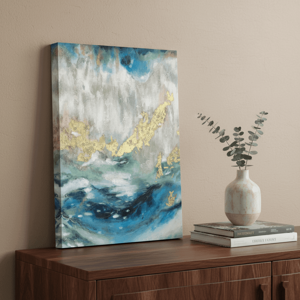 Modern Ocean-Inspired Artwork for Luxury Interior Projects