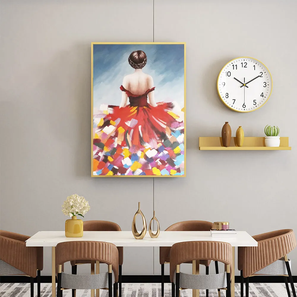 Elegant Female Abstract Painting for Modern Interior Spaces