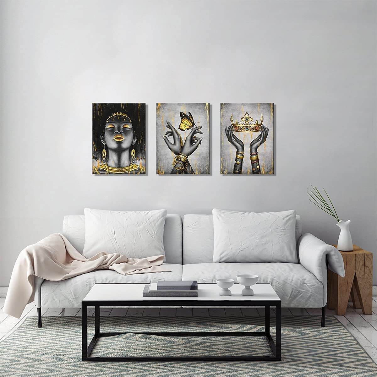 Black Gold Series Abstract Wall Art