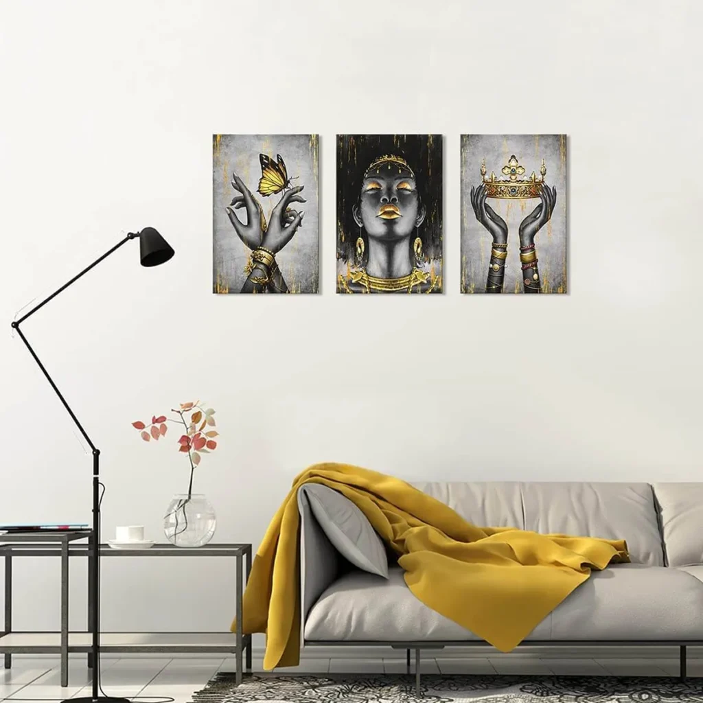 Black Gold Series Abstract Wall Art