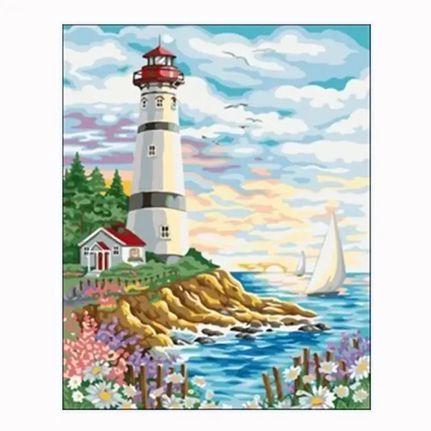 Discover coastal wall art featuring lighthouse landscapes and ocean views. Custom artwork solutions for hotels, designers, retailers, and interior projects.