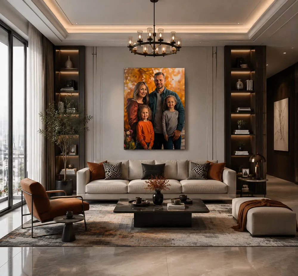 Creating Unique Interior Experiences with Custom Family Wall Art