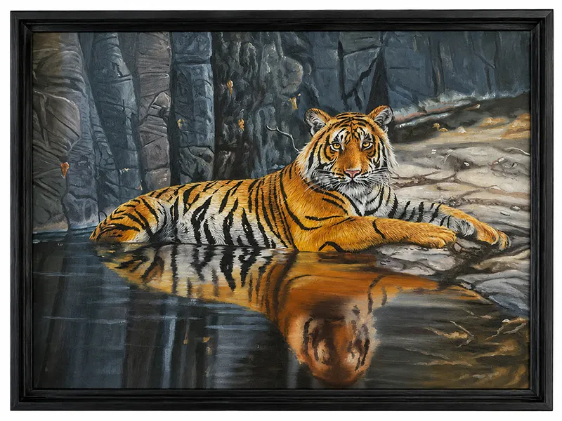 LED illuminated wall art