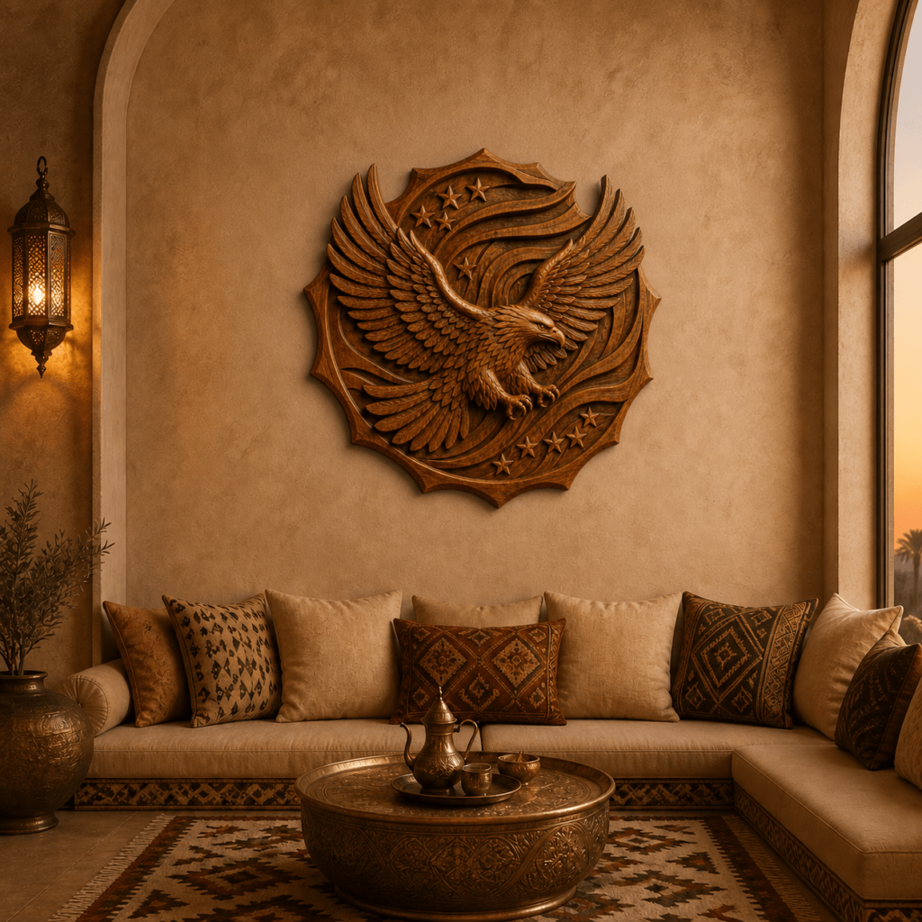 Eagle Wood Wall Art-3