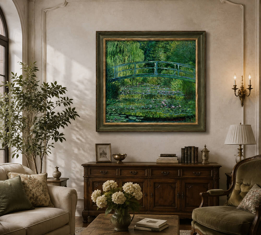 Monet Garden Painting Reproduction