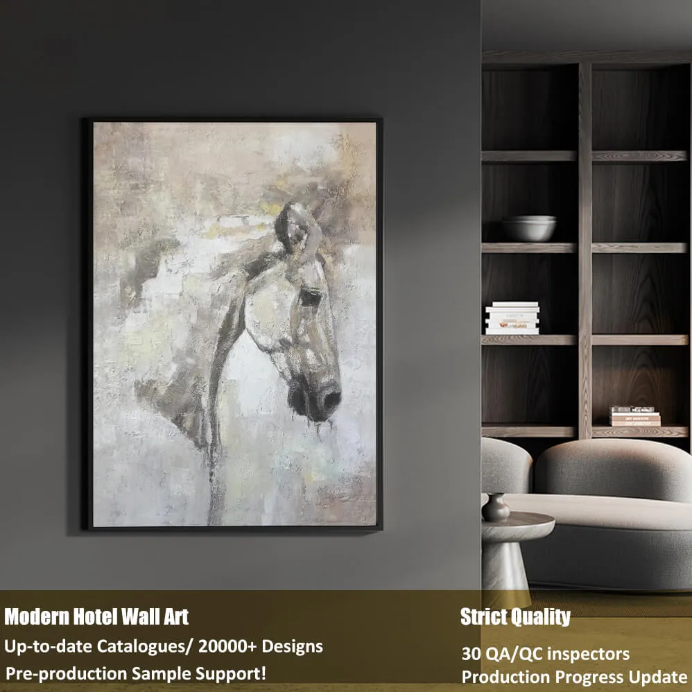 Horse Wall Art | Modern Painting for Interior Projects