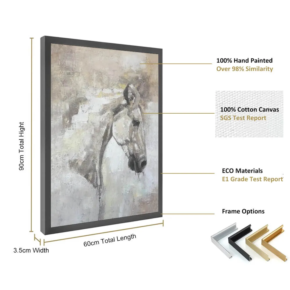Horse Wall Art | Modern Painting for Interior Projects