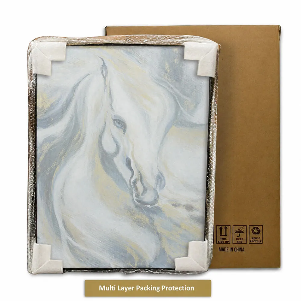 Abstract horse wall art with custom design options, created for hotels, residences, and commercial interiors seeking unique artistic solutions.