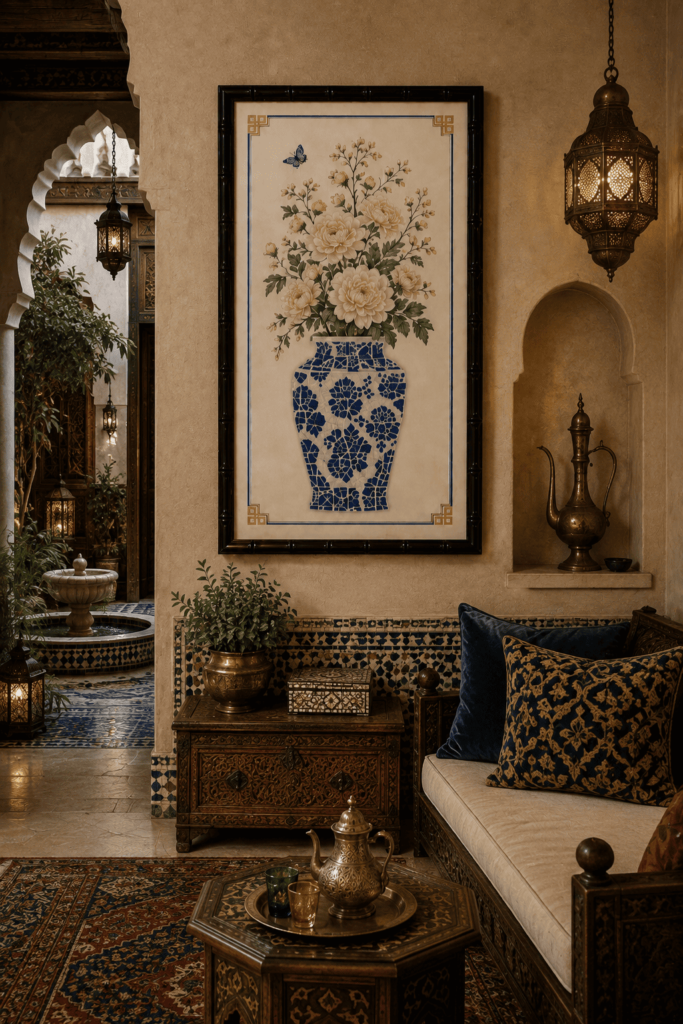 Jingdezhen Porcelain Shard Wall Art-1