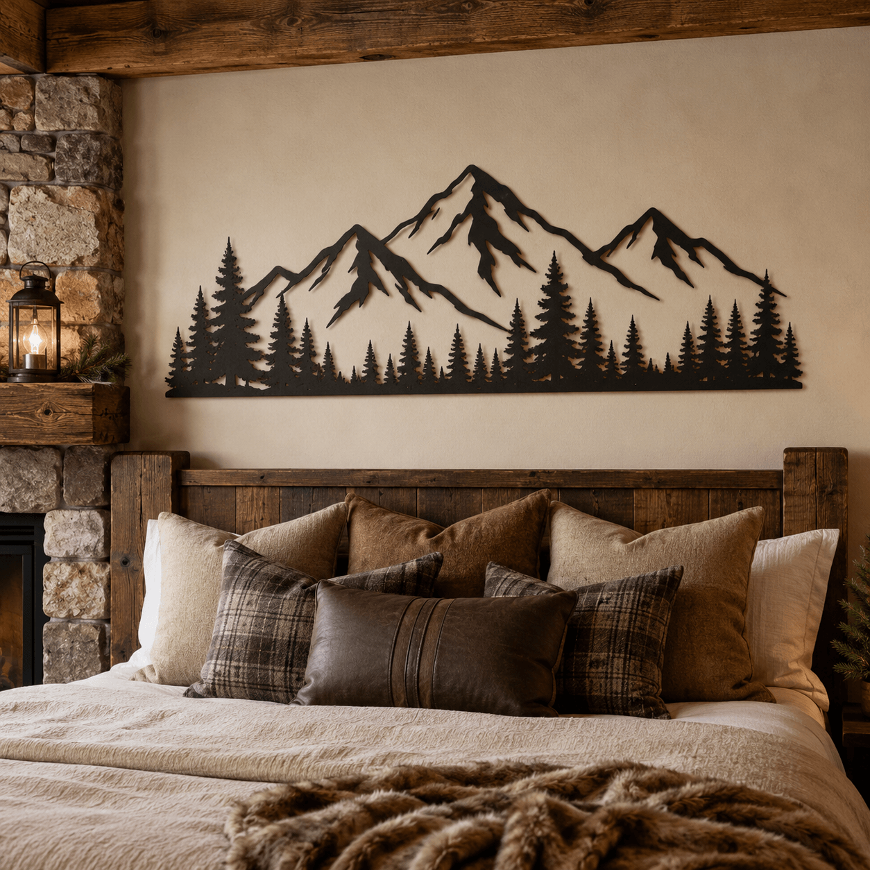 Bring Nature Indoors: How to Style Metal Mountain Wall Art