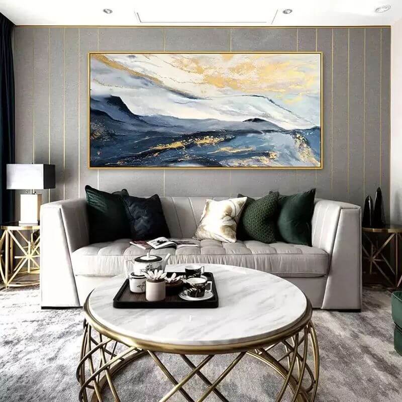 Modern Chinese Landscape Wall Art – Custom Oriental Decor for Interior Projects