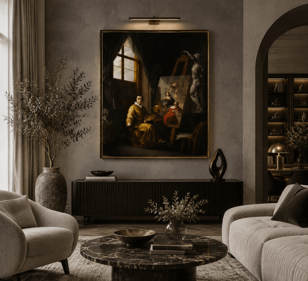 A Classical Oil Painting Reproduction Bringing Historic Art Into Modern Spaces