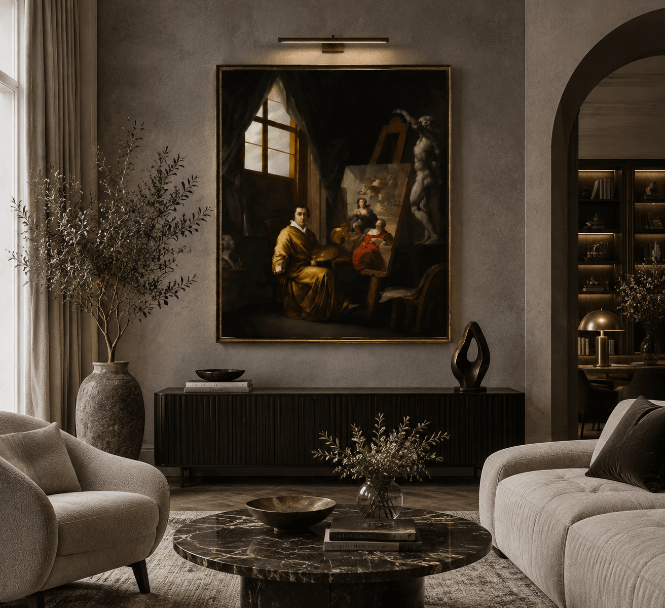 A Classical Oil Painting Reproduction Bringing Historic Art Into Modern Spaces
