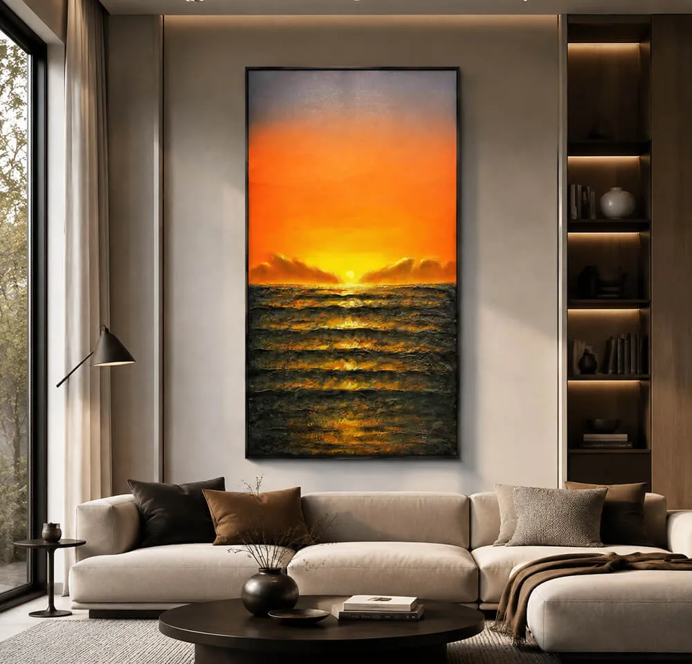 Bringing Ocean Sunset Atmosphere into Modern Interior Spaces