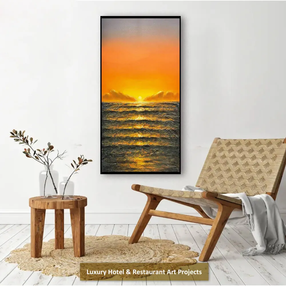 Coastal Sunset Seascape Wall Art