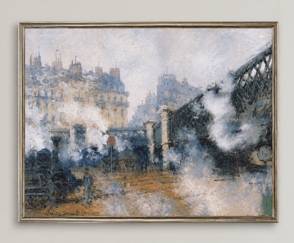 Custom The Pont de l’Europe painting reproduction from a professional Wall Art Manufacturer. Perfect for hotels, homes, lounges, and interior projects.