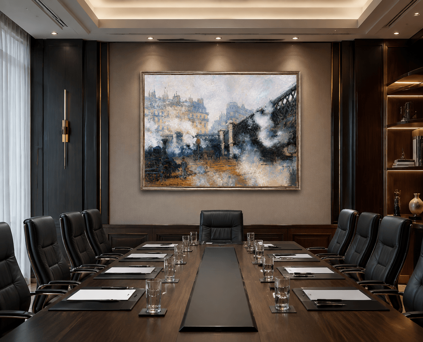 Custom The Pont de l’Europe painting reproduction from a professional Wall Art Manufacturer. Perfect for hotels, homes, lounges, and interior projects.