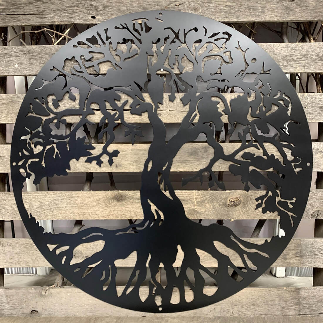 Large Tree of Life metal wall art for interior design projects