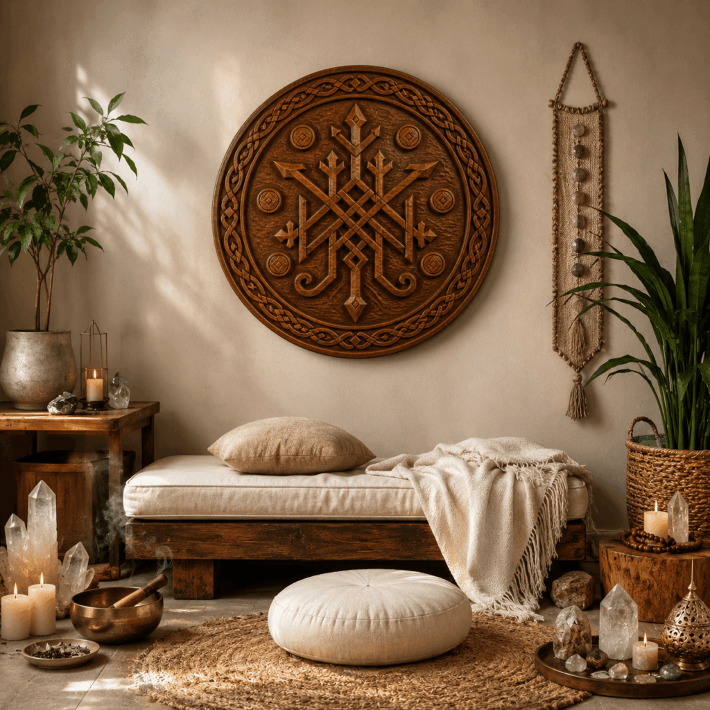 Rustic Viking wall decor sign