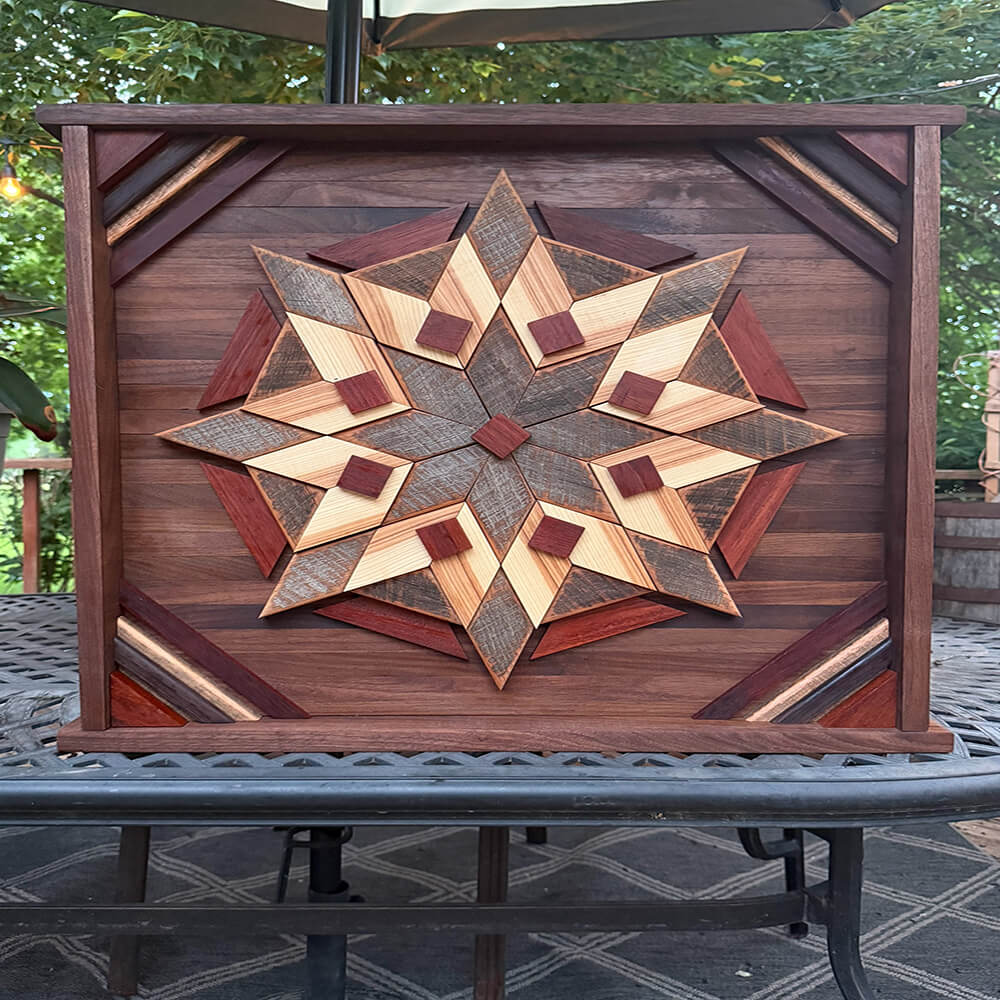 Handcrafted Wooden Barn Quilt Wall Art to B2B