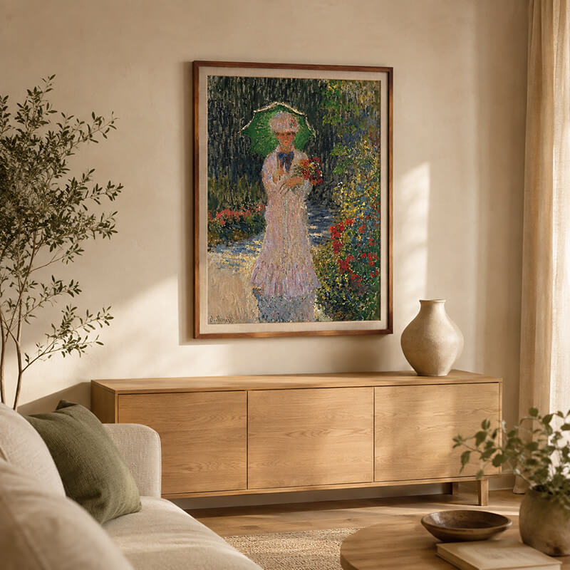 Monet Woman with a Parasol in a Garden: Impressionist Light, Color, and Composition