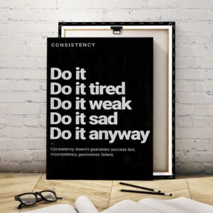 Ready to hang consistency canvas with a wooden stretcher frame