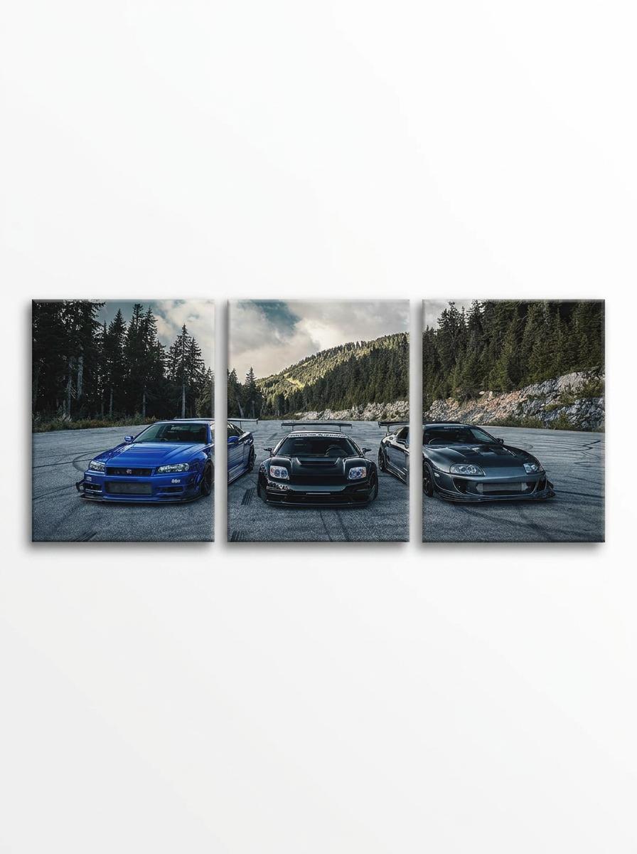Street Legends JDM Car Canvas Wall Art Collection