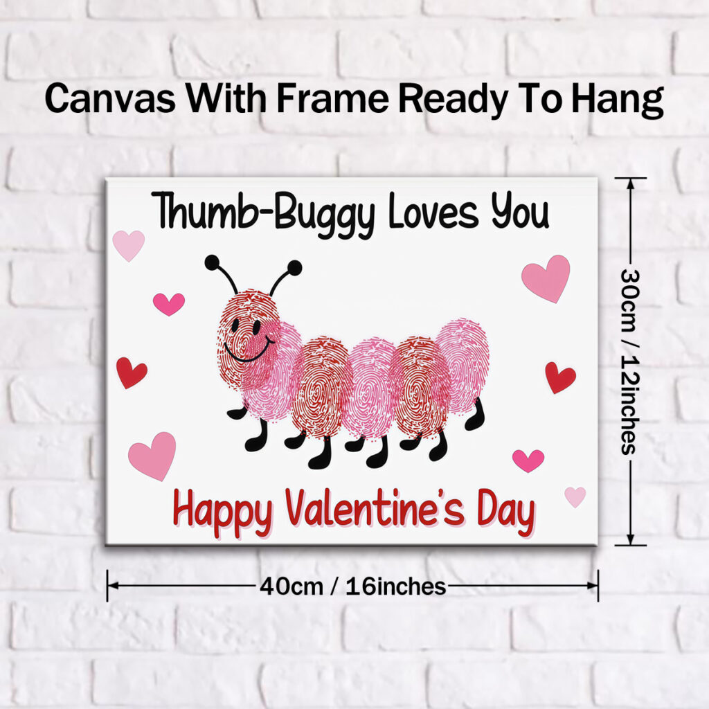 Thumb Buggy Loves You canvas measuring 40 by 30 centimeters