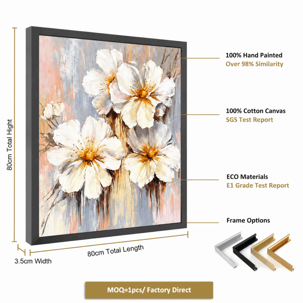 Discover unique wall art with custom floral designs for hotels, restaurants, and interior projects