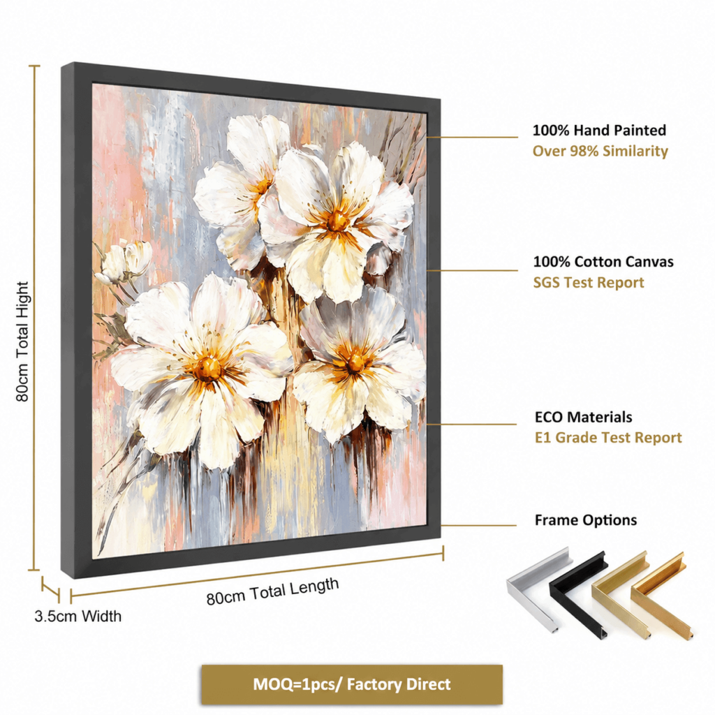 Discover unique wall art with custom floral designs for hotels, restaurants, and interior projects