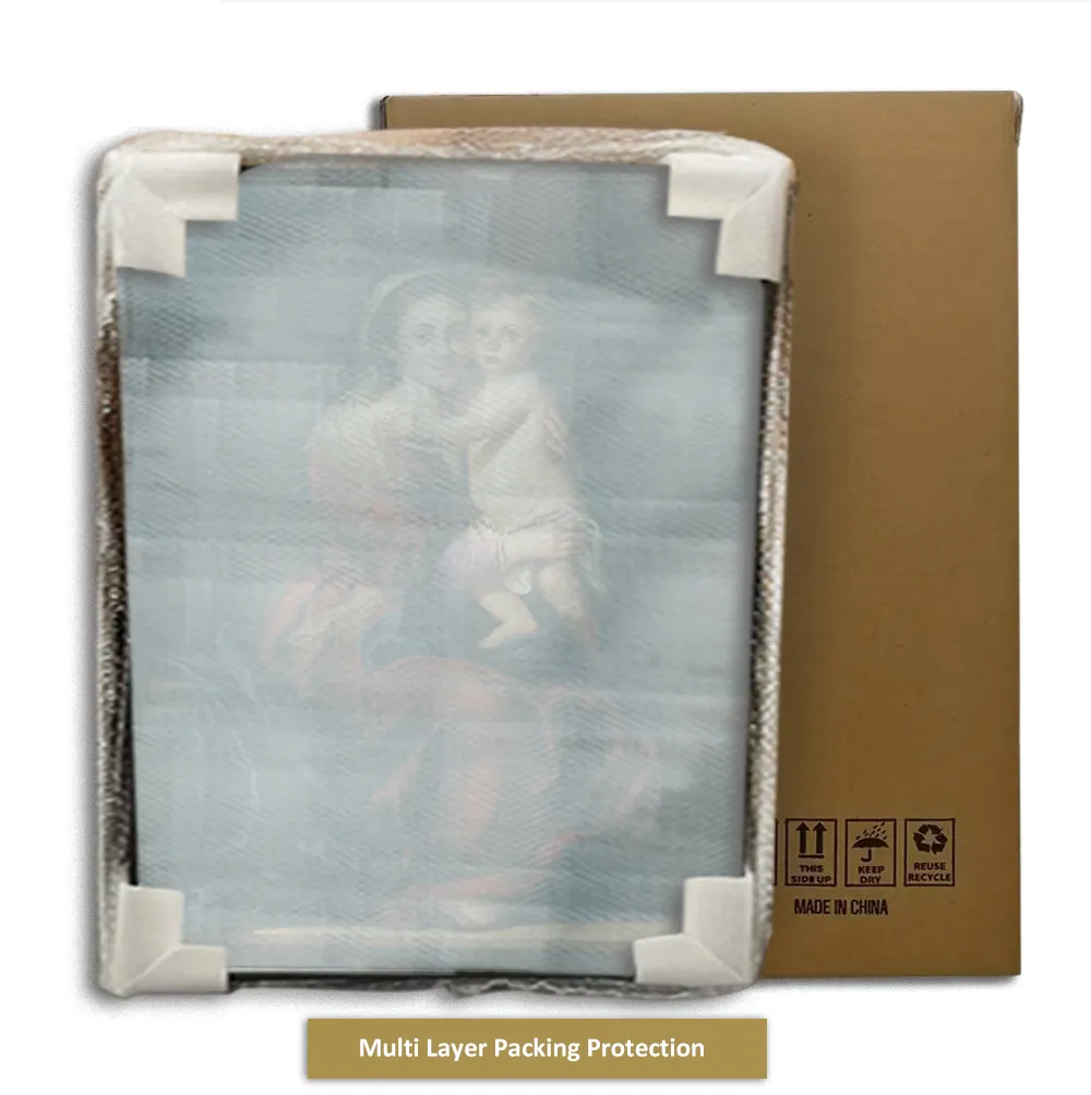 A classical religious oil painting reproduction featuring elegant figures, rich details, and timeless artistic expression for refined interior decoration.
