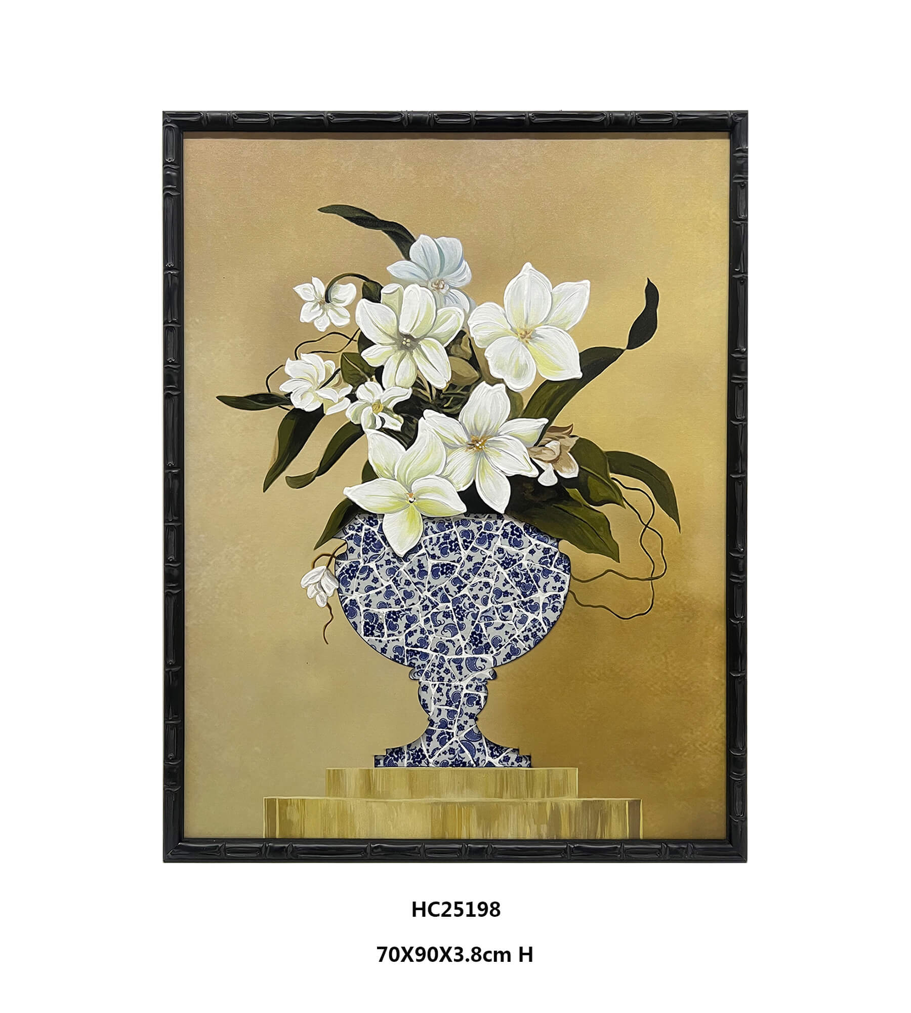 Wholesale Magnolia Porcelain Shard Vase Wall Art Supplier