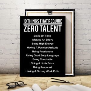 Wholesale Zero Talent motivational canvas