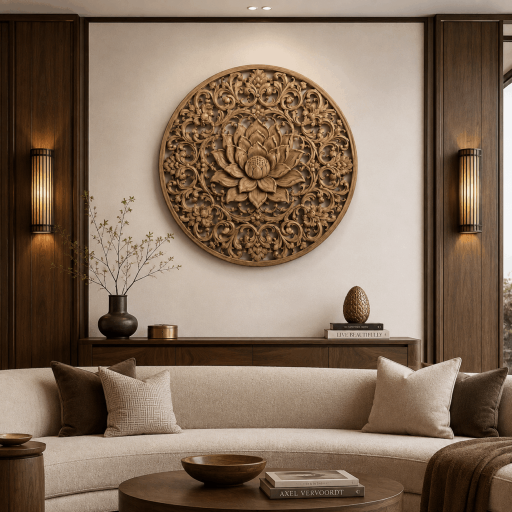 Round wood plaque mounting hardware