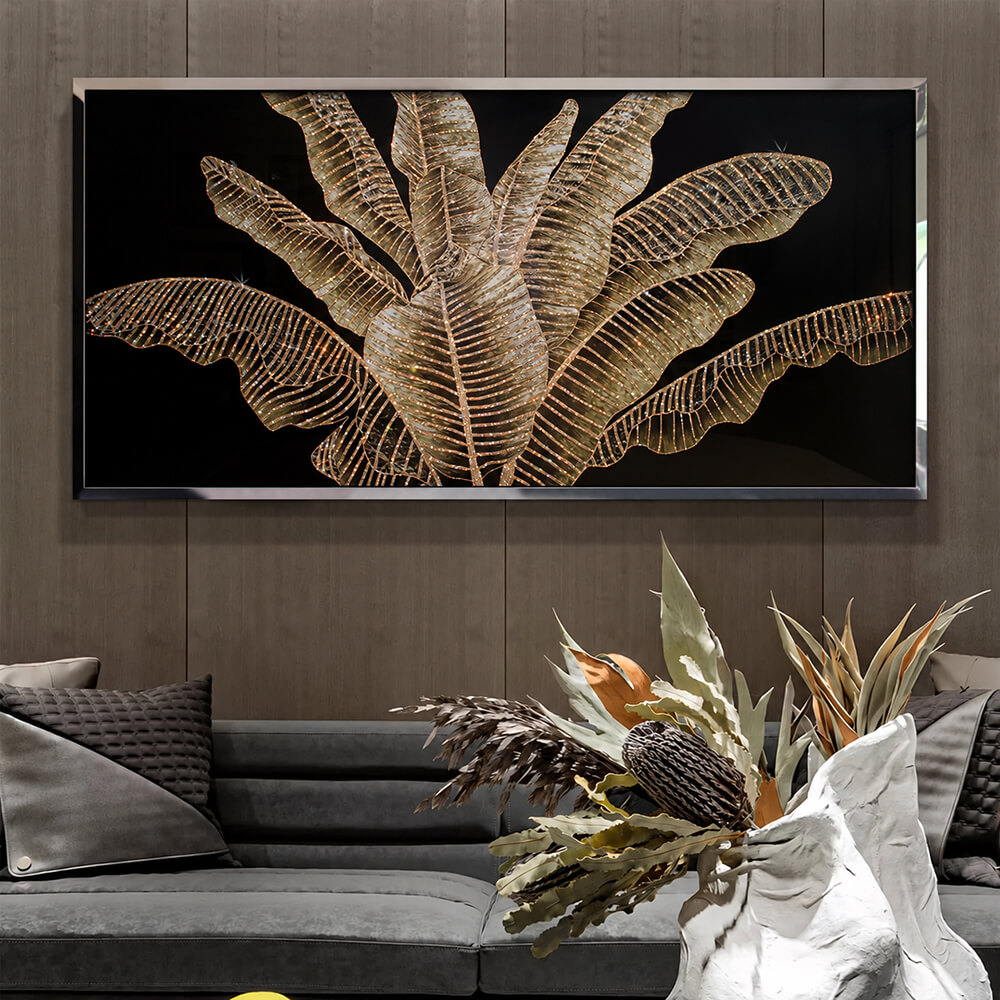 Sculptural Tropical Leaf Wall Art for a Modern Statement Interior