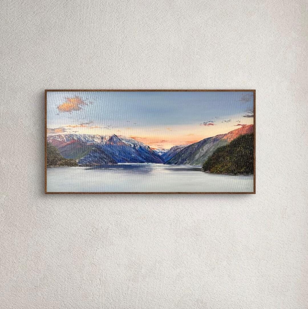 LED illuminated wall art